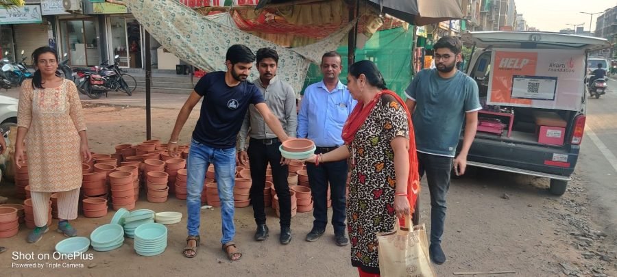 Pot Distribution, Gandhinagar, April 2024