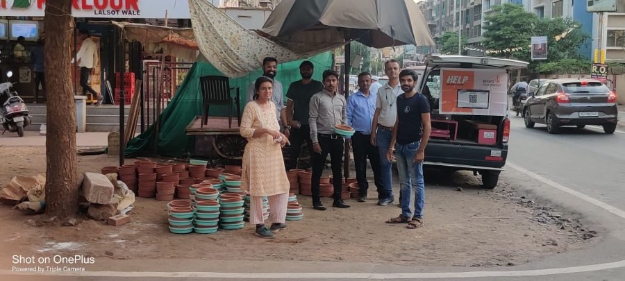 Pot Distribution, Gandhinagar, April 2024