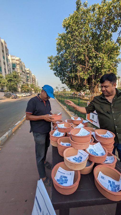 Pot Distribution, Gandhinagar, April 2024
