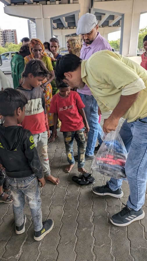 Slipper Distribution, Ahmedabad, May 2024