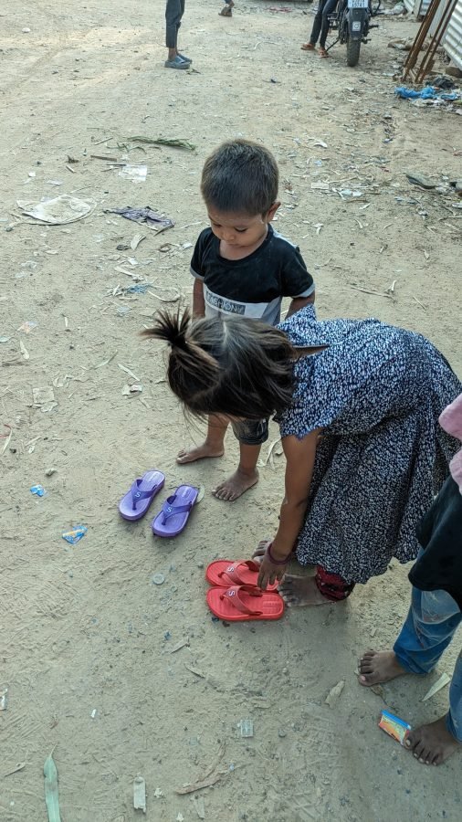 Slipper Distribution, Ahmedabad, May 2024