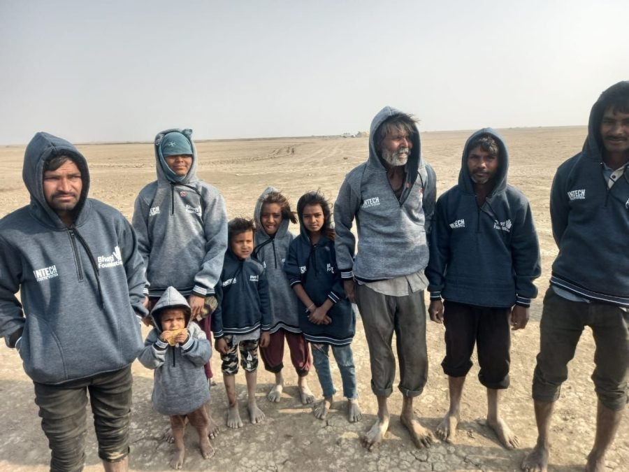 Jacket Distribution, Little Rann of Kutch, December 2024