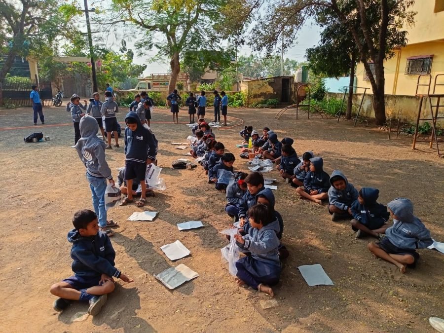 Jacket Distribution, Rural Marathi School, December 2024
