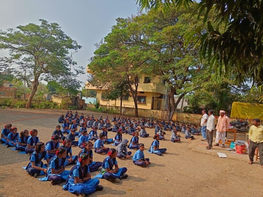 Jacket Distribution, Rural Marathi School, December 2024