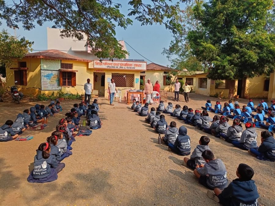 Jacket Distribution, Rural Marathi School, December 2024