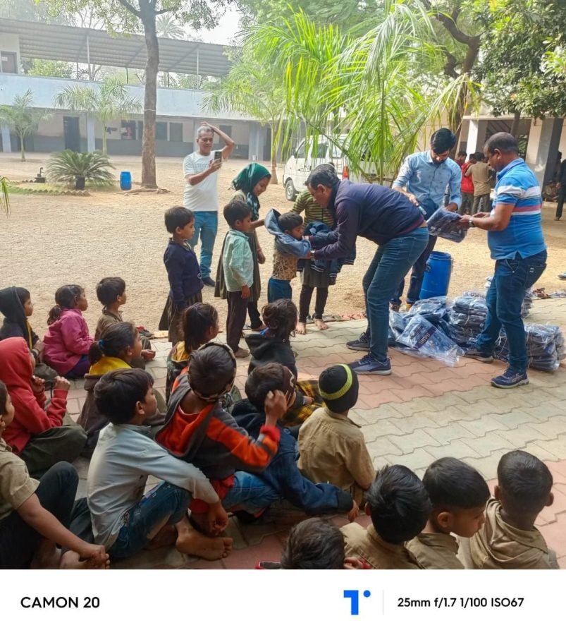 Jacket Distribution, Samel Pani, near Ambaji, December 2024