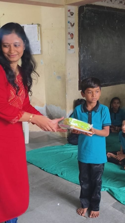 Notebook and Lunchbox Distribution, Alva Prathmik School, July 2025