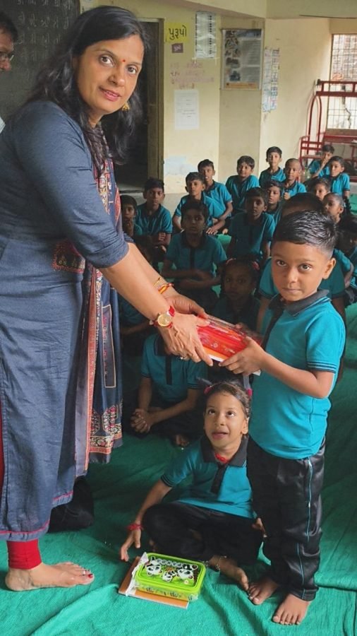 Notebook and Lunchbox Distribution, Alva Prathmik School, July 2025