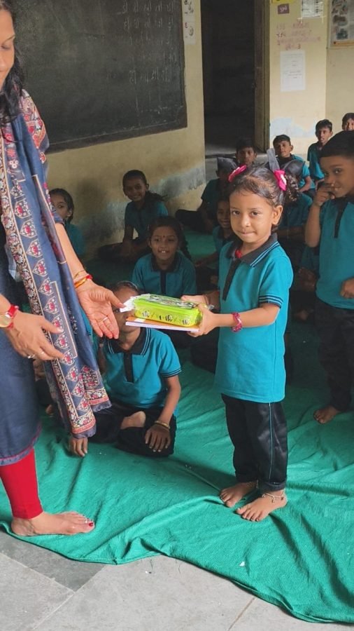 Notebook and Lunchbox Distribution, Alva Prathmik School, July 2025