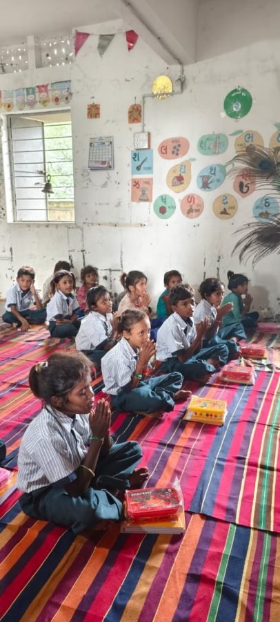 Notebook and Lunchbox Distribution, Alva Prathmik School, July 2025