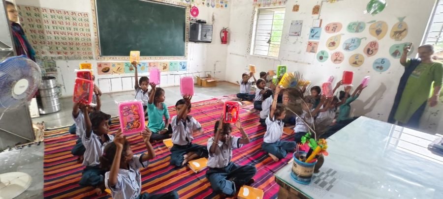 Notebook and Lunchbox Distribution, Alva Prathmik School, July 2025