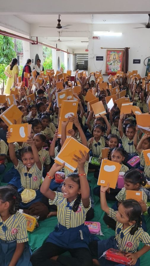 Notebook and Lunchbox Distribution, Alva Prathmik School, July 2025