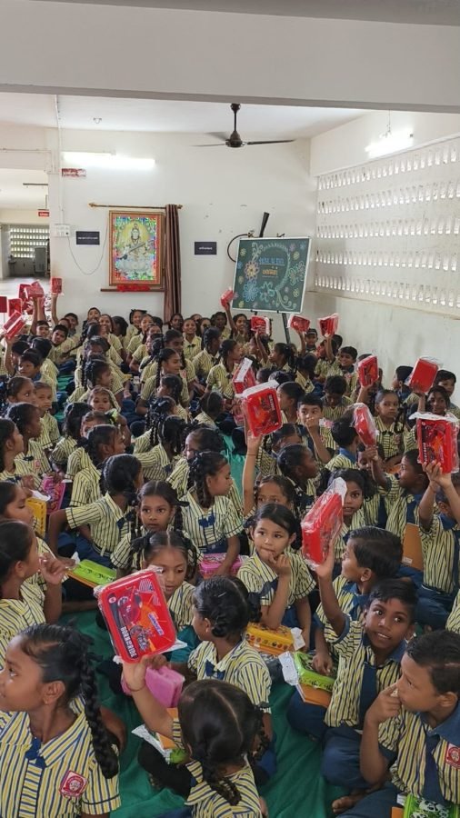 Notebook and Lunchbox Distribution, Alva Prathmik School, July 2025