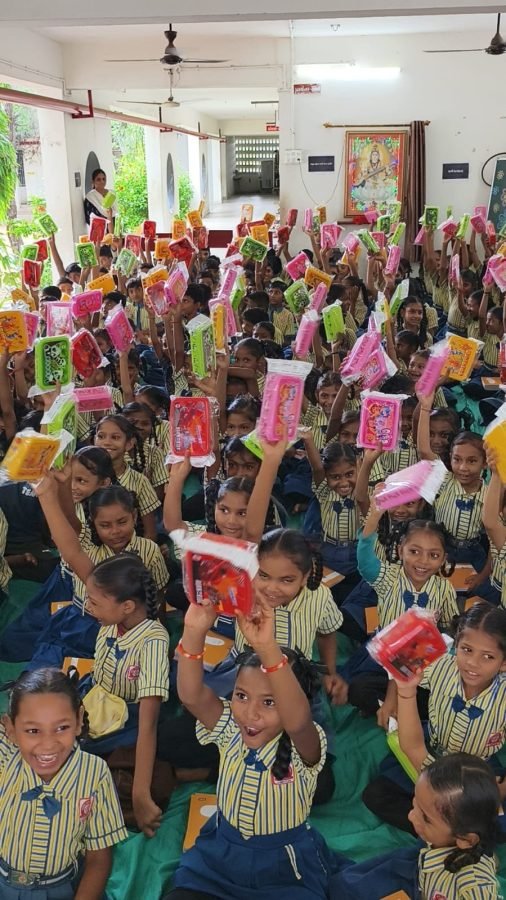Notebook and Lunchbox Distribution, Alva Prathmik School, July 2025
