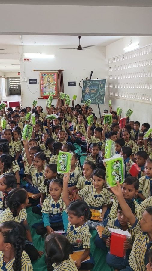 Notebook and Lunchbox Distribution, Alva Prathmik School, July 2025