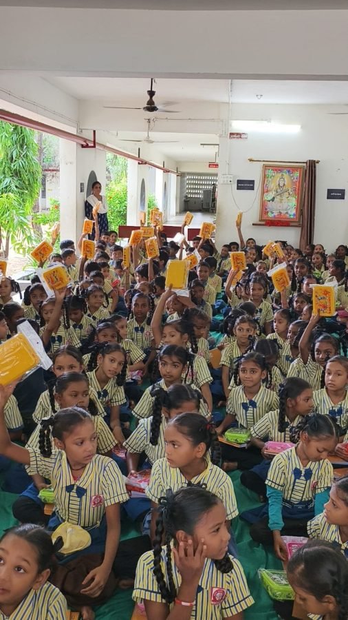 Notebook and Lunchbox Distribution, Alva Prathmik School, July 2025
