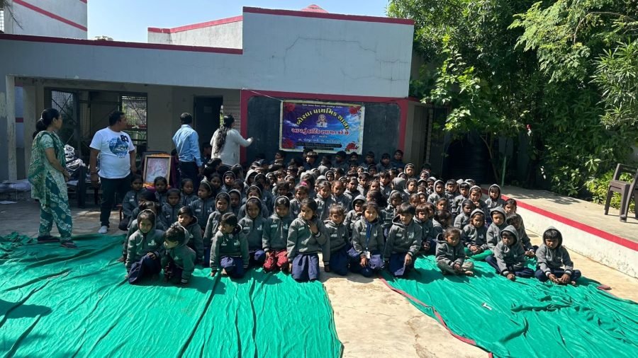 Jacket Distribution, Jalaram and Adarsh Prathmik School, Lodhan Borgha Sihod, November 2025
