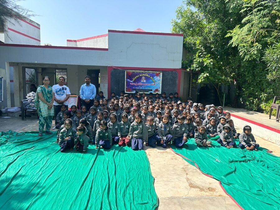 Jacket Distribution, Jalaram and Adarsh Prathmik School, Lodhan Borgha Sihod, November 2025
