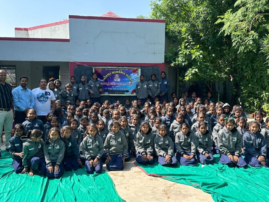 Jacket Distribution, Jalaram and Adarsh Prathmik School, Lodhan Borgha Sihod, November 2025