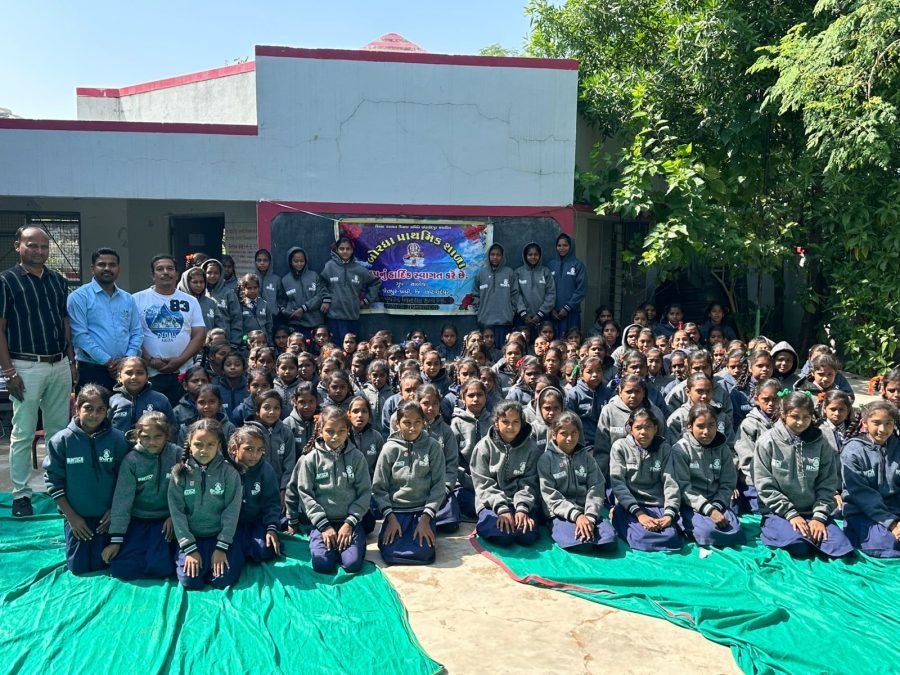 Jacket Distribution, Jalaram and Adarsh Prathmik School, Lodhan Borgha Sihod, November 2025