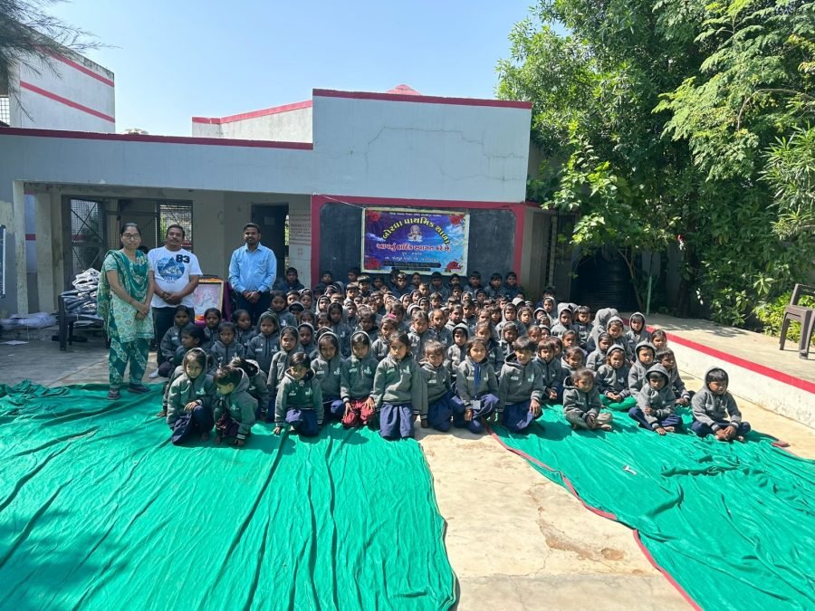 Jacket Distribution, Jalaram and Adarsh Prathmik School, Lodhan Borgha Sihod, November 2025