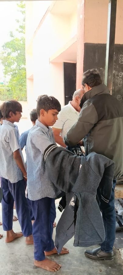 Jacket Distribution, Pinglaj Prathmik School, Mahemdabad, November 2025