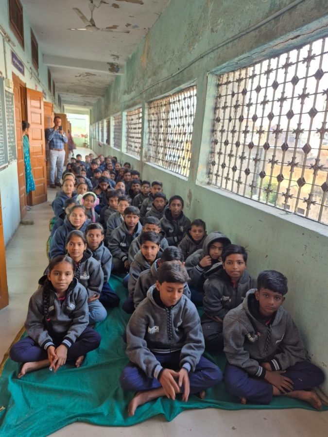 Jacket Distribution, Rajpur Gujarati School, Ahmedabad, November 2025