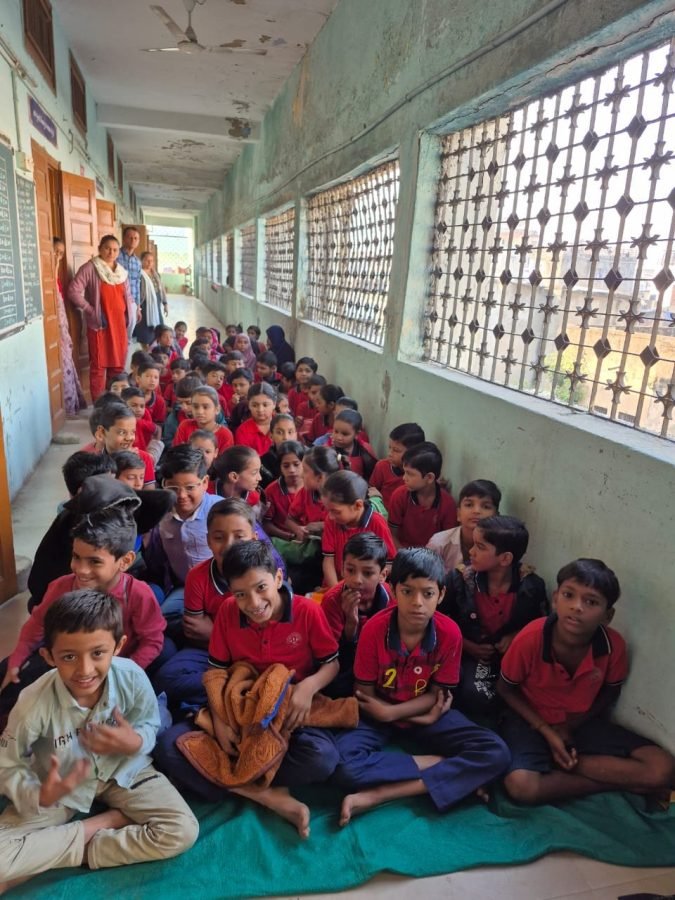 Jacket Distribution, Rajpur Gujarati School, Ahmedabad, November 2025