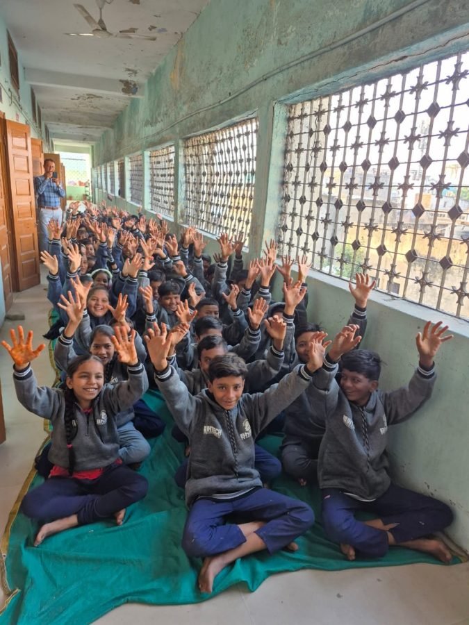 Jacket Distribution, Rajpur Gujarati School, Ahmedabad, November 2025