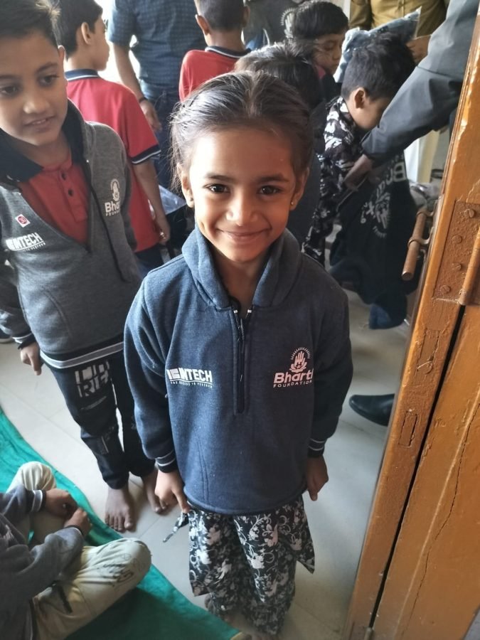 Jacket Distribution, Rajpur Gujarati School, Ahmedabad, November 2025