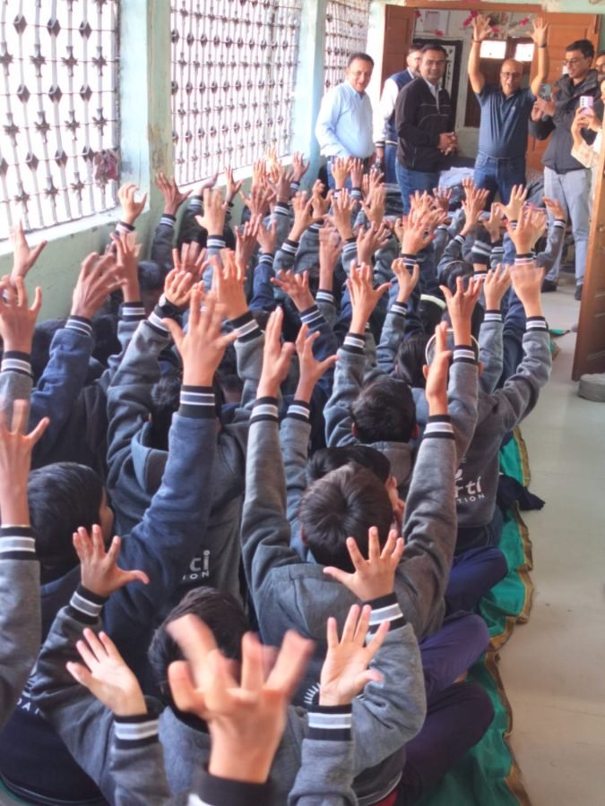 Jacket Distribution, Rajpur Gujarati School, Ahmedabad, November 2025
