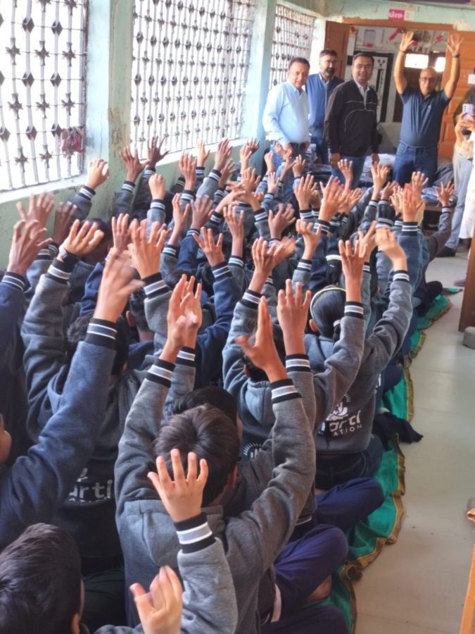 Jacket Distribution, Rajpur Gujarati School, Ahmedabad, November 2025