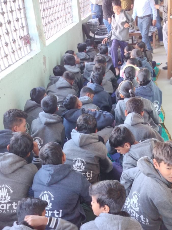 Jacket Distribution, Rajpur Gujarati School, Ahmedabad, November 2025