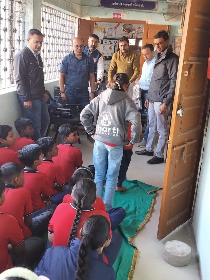 Jacket Distribution, Rajpur Gujarati School, Ahmedabad, November 2025