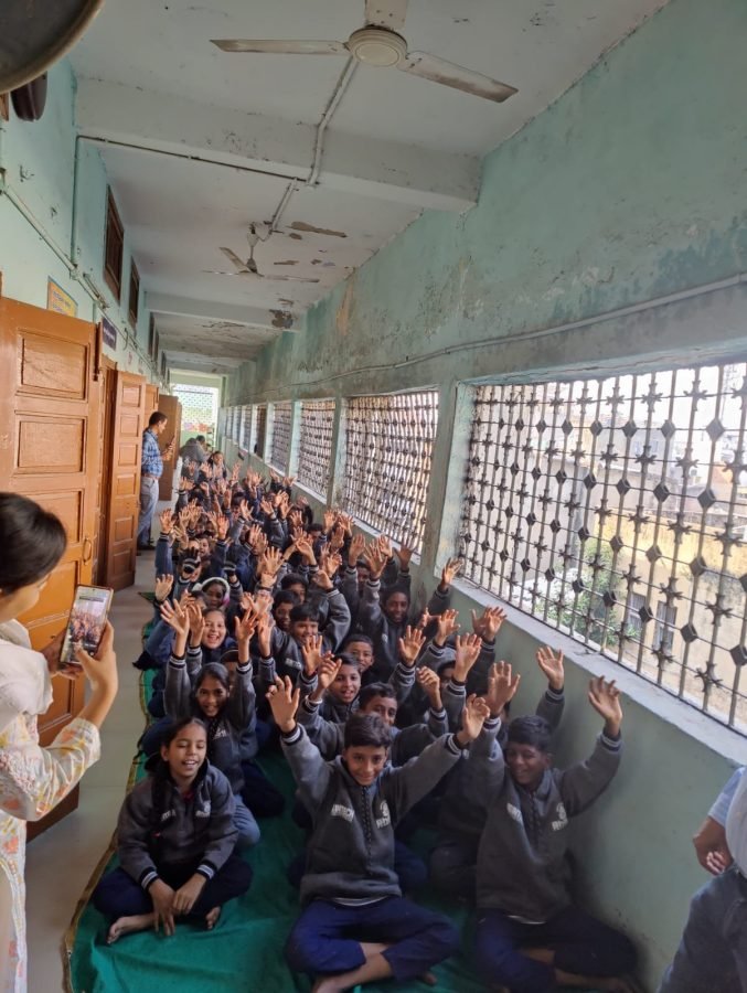 Jacket Distribution, Rajpur Gujarati School, Ahmedabad, November 2025